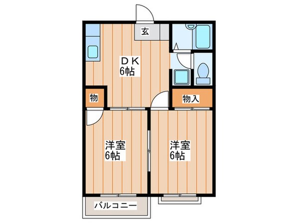 ハイツナカオの物件間取画像